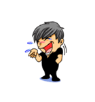 Large head- Boo（個別スタンプ：34）