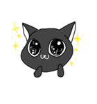にゃんこすたんぷ・黒猫たんver。（個別スタンプ：9）