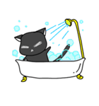 にゃんこすたんぷ・黒猫たんver。（個別スタンプ：10）