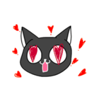 にゃんこすたんぷ・黒猫たんver。（個別スタンプ：18）