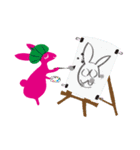 FUNRabbits (Holiday FUN)（個別スタンプ：7）