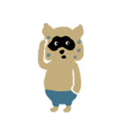 Pompon raccoon（個別スタンプ：2）