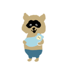 Pompon raccoon（個別スタンプ：10）