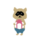 Pompon raccoon（個別スタンプ：17）