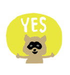 Pompon raccoon（個別スタンプ：31）