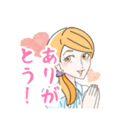 先輩社員の恭子さん（個別スタンプ：6）