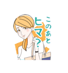 先輩社員の恭子さん（個別スタンプ：10）