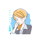 先輩社員の恭子さん（個別スタンプ：20）