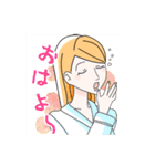 先輩社員の恭子さん（個別スタンプ：21）