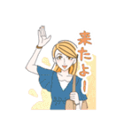 先輩社員の恭子さん（個別スタンプ：27）