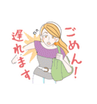 先輩社員の恭子さん（個別スタンプ：28）