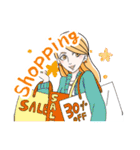 先輩社員の恭子さん（個別スタンプ：32）