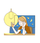先輩社員の恭子さん（個別スタンプ：40）
