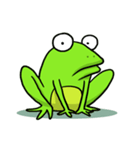 Nazoni 面白い緑のカエル（個別スタンプ：1）