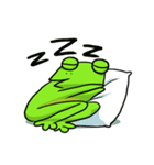 Nazoni 面白い緑のカエル（個別スタンプ：23）