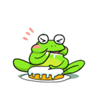 Nazoni 面白い緑のカエル（個別スタンプ：31）