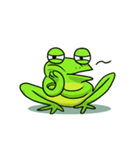 Nazoni 面白い緑のカエル（個別スタンプ：38）