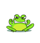 Nazoni 面白い緑のカエル（個別スタンプ：40）
