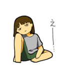 だらけ女子（個別スタンプ：4）