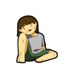 だらけ女子（個別スタンプ：5）