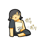 だらけ女子（個別スタンプ：8）