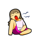 だらけ女子（個別スタンプ：13）