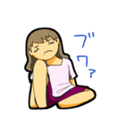 だらけ女子（個別スタンプ：14）