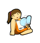 だらけ女子（個別スタンプ：16）