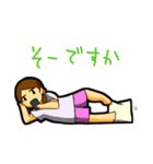 だらけ女子（個別スタンプ：25）