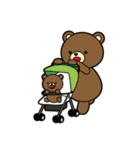 親子クマの日常（個別スタンプ：4）