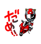 猫耳ライダース レーサー (日本語版)（個別スタンプ：14）