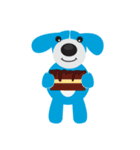 Cute BlueDog（個別スタンプ：17）
