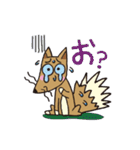 占いキツネ、ゴンのスタンプ。（個別スタンプ：6）