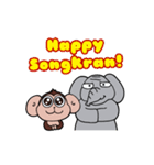 Urban Jungle Friends - Songkran (EN)（個別スタンプ：18）