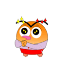 縁起の良いふくろう家族（個別スタンプ：25）