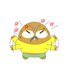 縁起の良いふくろう家族（個別スタンプ：35）