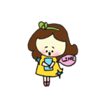 Smiling girl（個別スタンプ：7）