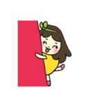 Smiling girl（個別スタンプ：11）