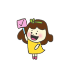 Smiling girl（個別スタンプ：14）