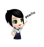 Lucky Cute Girl Vol.2 (Eng Version)（個別スタンプ：1）