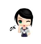Lucky Cute Girl Vol.2 (Eng Version)（個別スタンプ：12）