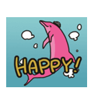 ピンクイルカくんの日常（個別スタンプ：28）