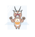 動物着ぐるみ Zooくるみ レッドリスト編（個別スタンプ：37）