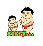 Sumo Dad and Sumo Son - English（個別スタンプ：14）