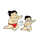 Sumo Dad and Sumo Son - English（個別スタンプ：15）