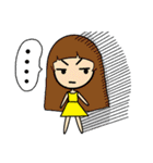 Bob hair girl in LINE（個別スタンプ：40）