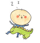 Mr. Big-head and Ms. Small-head（個別スタンプ：7）