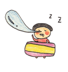 Mr. Big-head and Ms. Small-head（個別スタンプ：8）