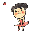 Mr. Big-head and Ms. Small-head（個別スタンプ：31）