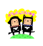 黒いあいつームギとコター（個別スタンプ：6）